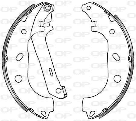 OPEN PARTS Комплект тормозных колодок BSA2090.00